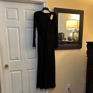 Elegant Black Long Sleeve Dress